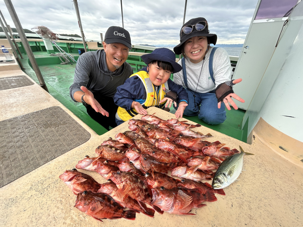 ガシラを家族で釣っておいしく食べる。初めての「船釣り」に加太の海で挑戦！