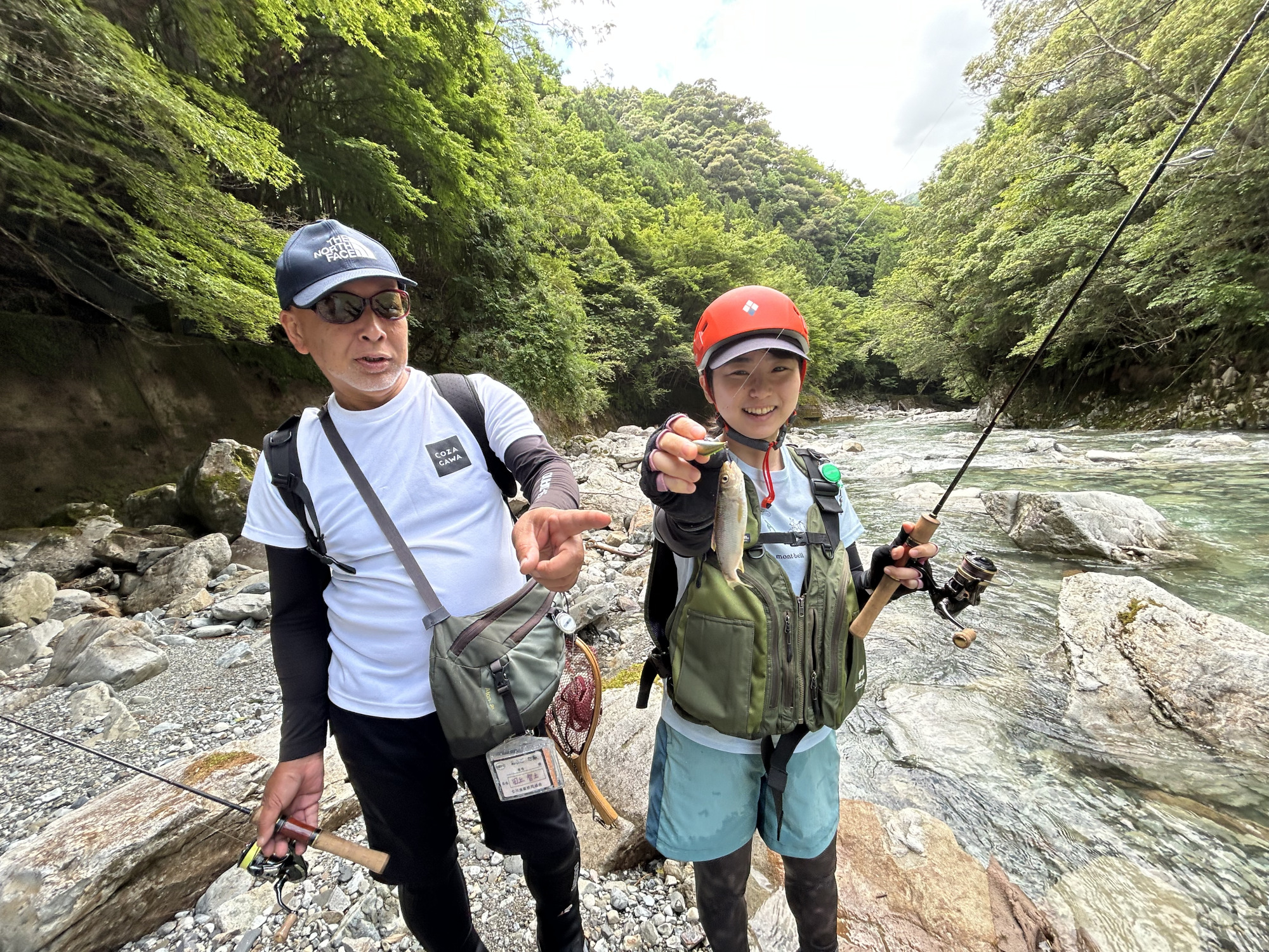 「渓流(アマゴ)釣り」に古座川で挑戦!せせらぎに癒されるネイチャートリップ。