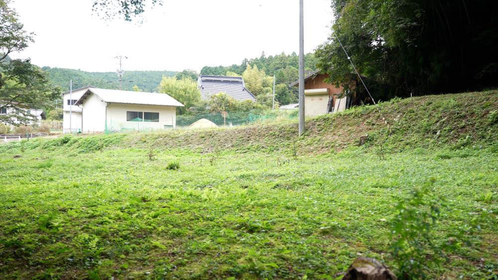 高野山の仮本部となった場所の跡地。