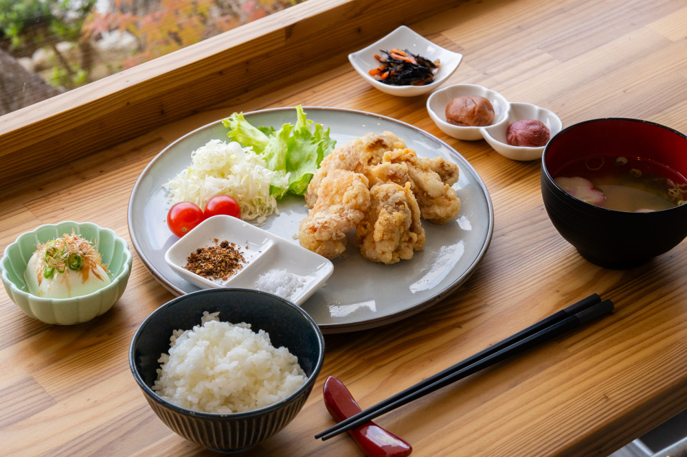 梅酢唐揚げ定食