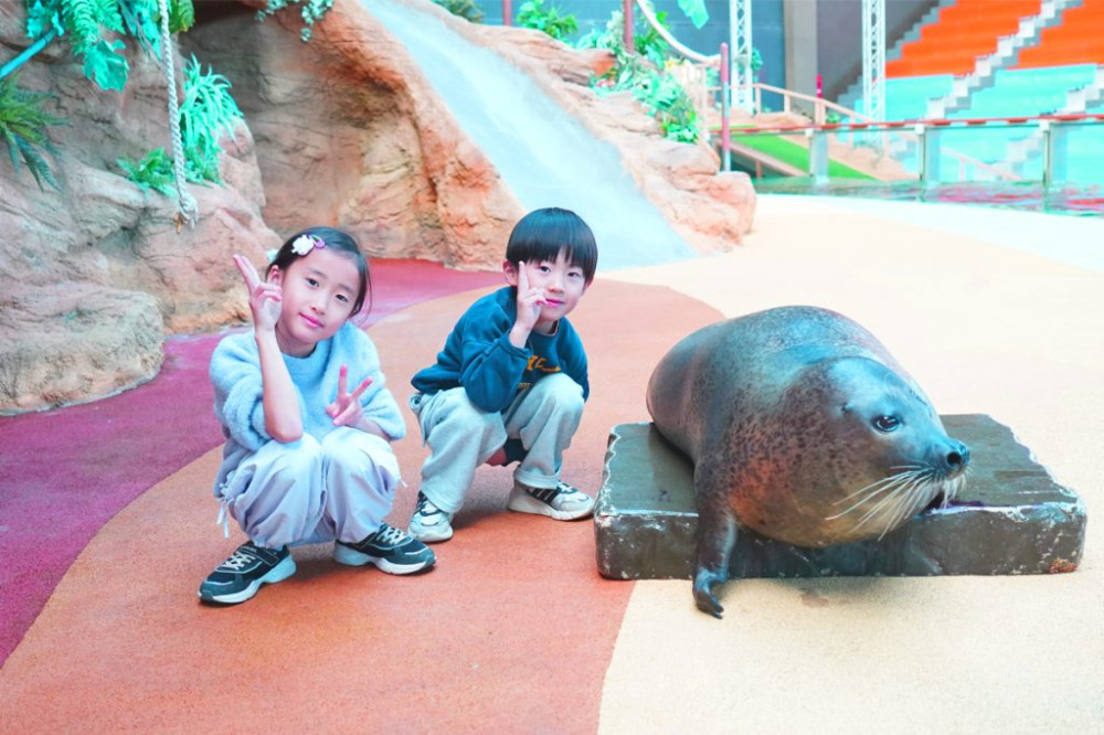 ごはんをあげたら記念撮影♪