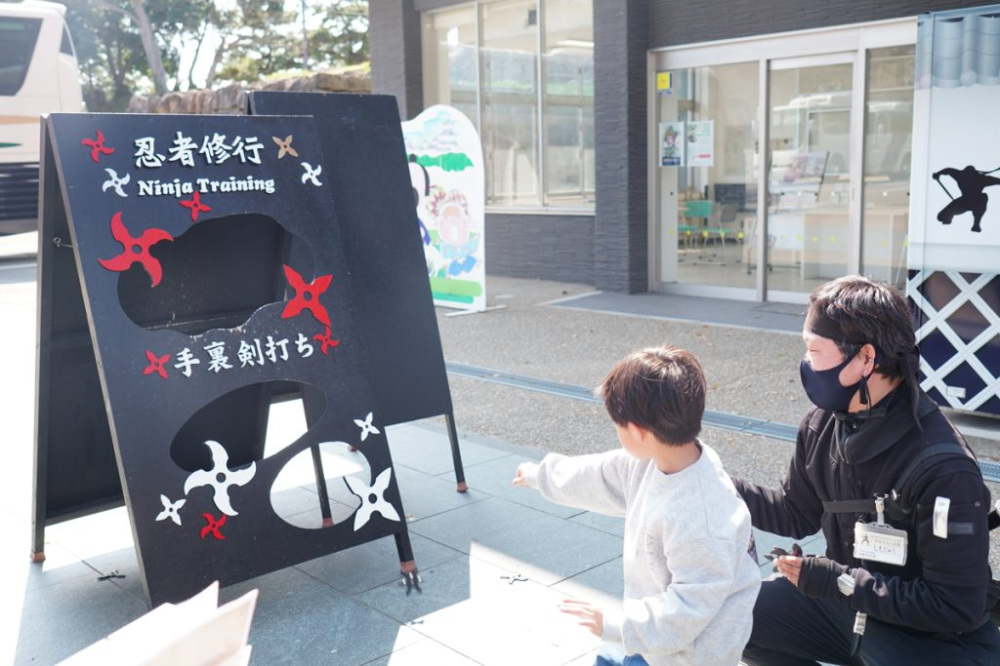 忍者修行ができて大喜び！