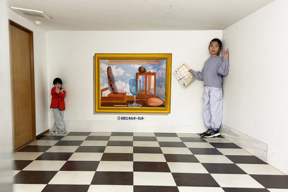 全年齢が楽しめる「トリックアートハウス」。