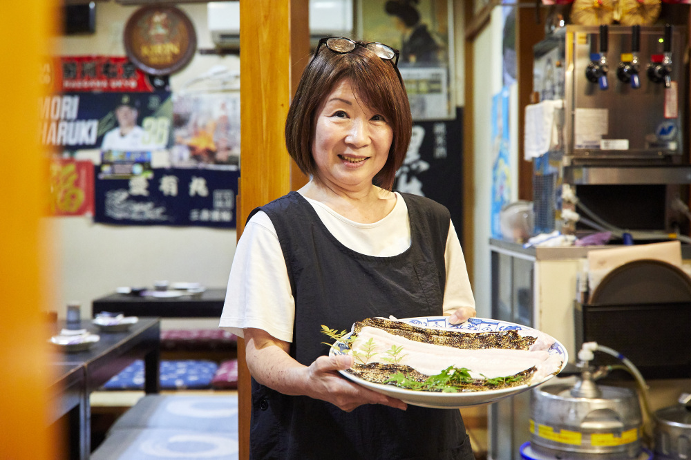 気さくにお話していただいた奥さんの小西りかさん。