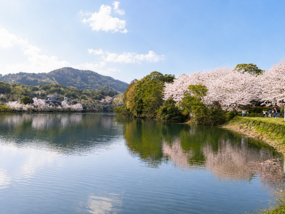 市民の憩いの場になっている「亀池公園」