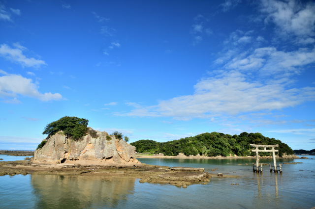 元嶋神社の海上鳥居