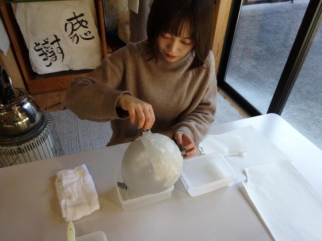 ランプシェード作り体験／体験交流工房わらし