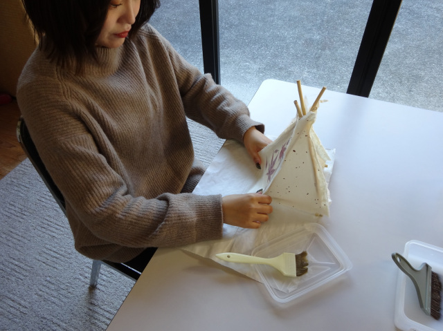 あんどん作り体験／体験交流工房わらし