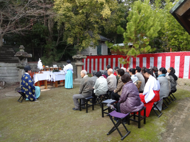 玉津島神社　新年献詠歌会