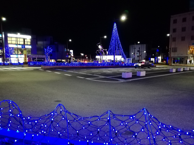 御坊駅ライトアップ